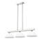 Z-Lite Cobalt Billiard, 3-Light, 14 In.W x 46 In.L x 8 In.H, Brushed Nickel/White 152BN-PWH - alternate 4